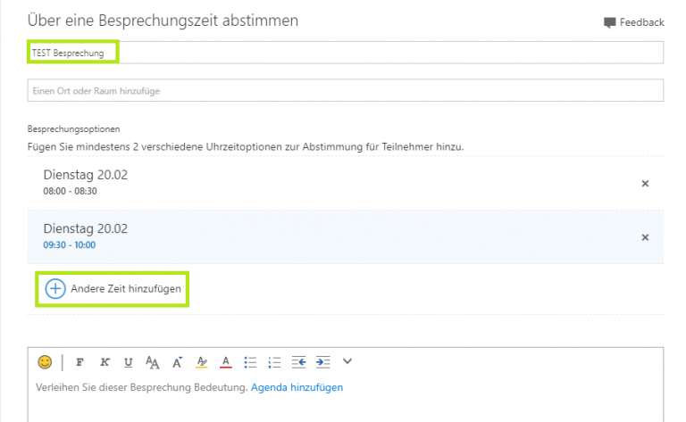 Outlook Terminbestätigung Kommt Immer Wieder Der Outlook Terminplanungs-Assistent